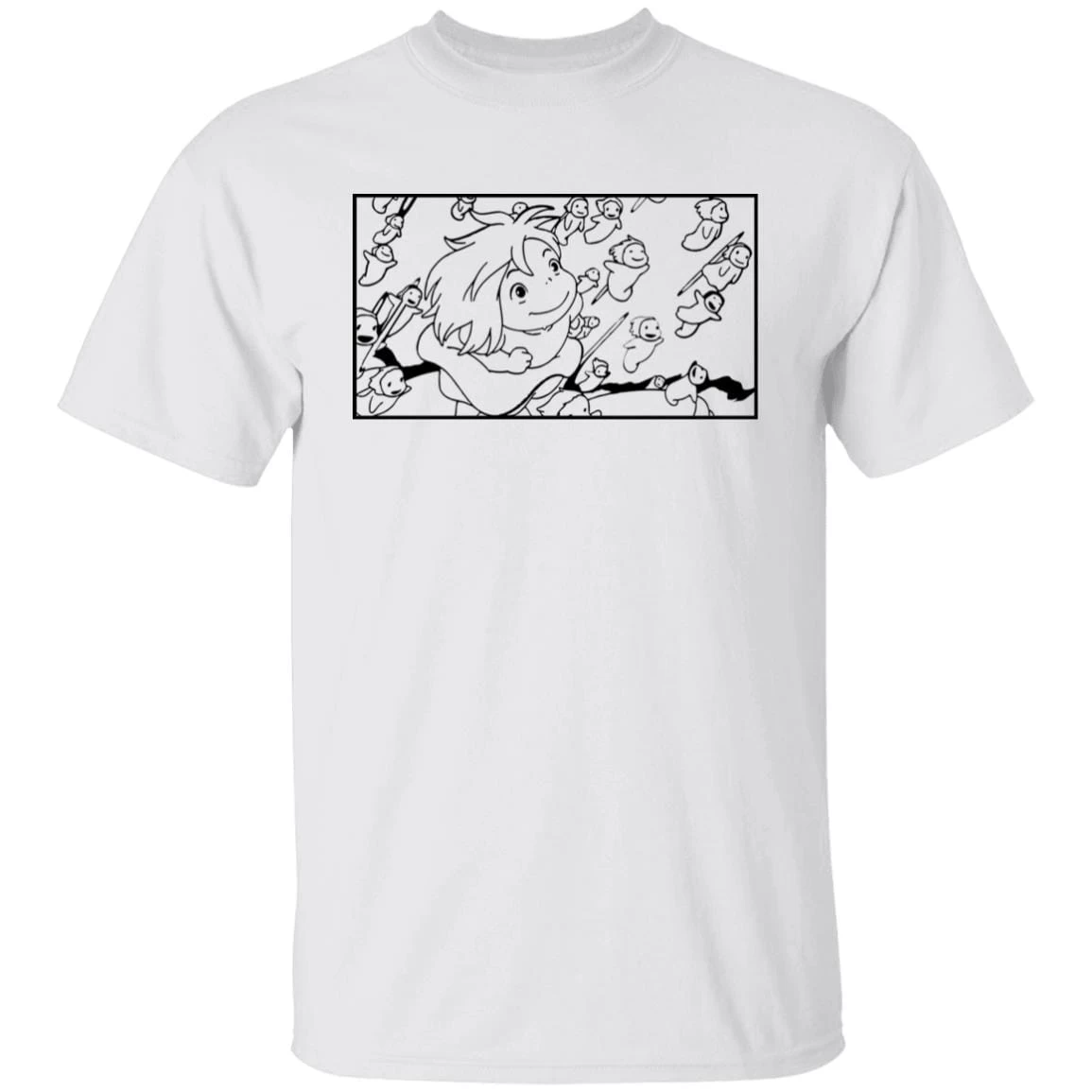 Ponyo – Freedom Sketch T Shirt 20 Ponyo – Freedom Sketch T Shirt - Image 18