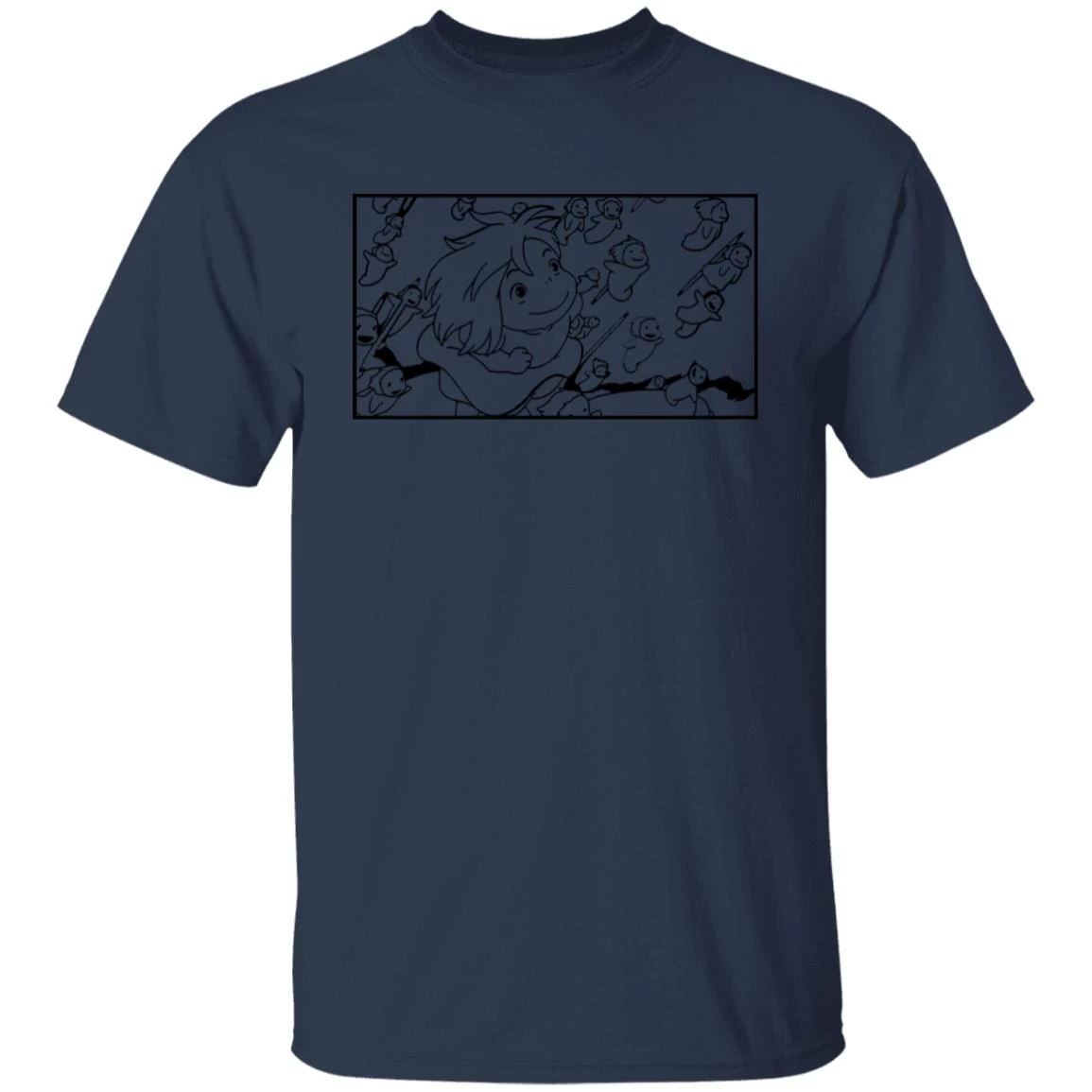 Ponyo – Freedom Sketch T Shirt 9 Ponyo – Freedom Sketch T Shirt - Image 7