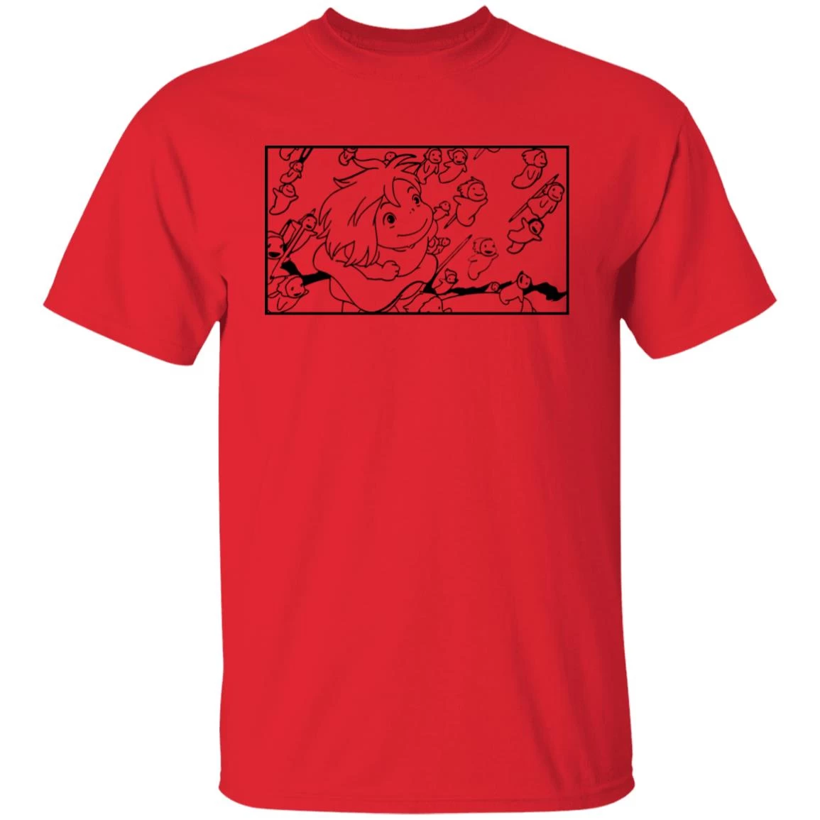 Ponyo – Freedom Sketch T Shirt 18 Ponyo – Freedom Sketch T Shirt - Image 16
