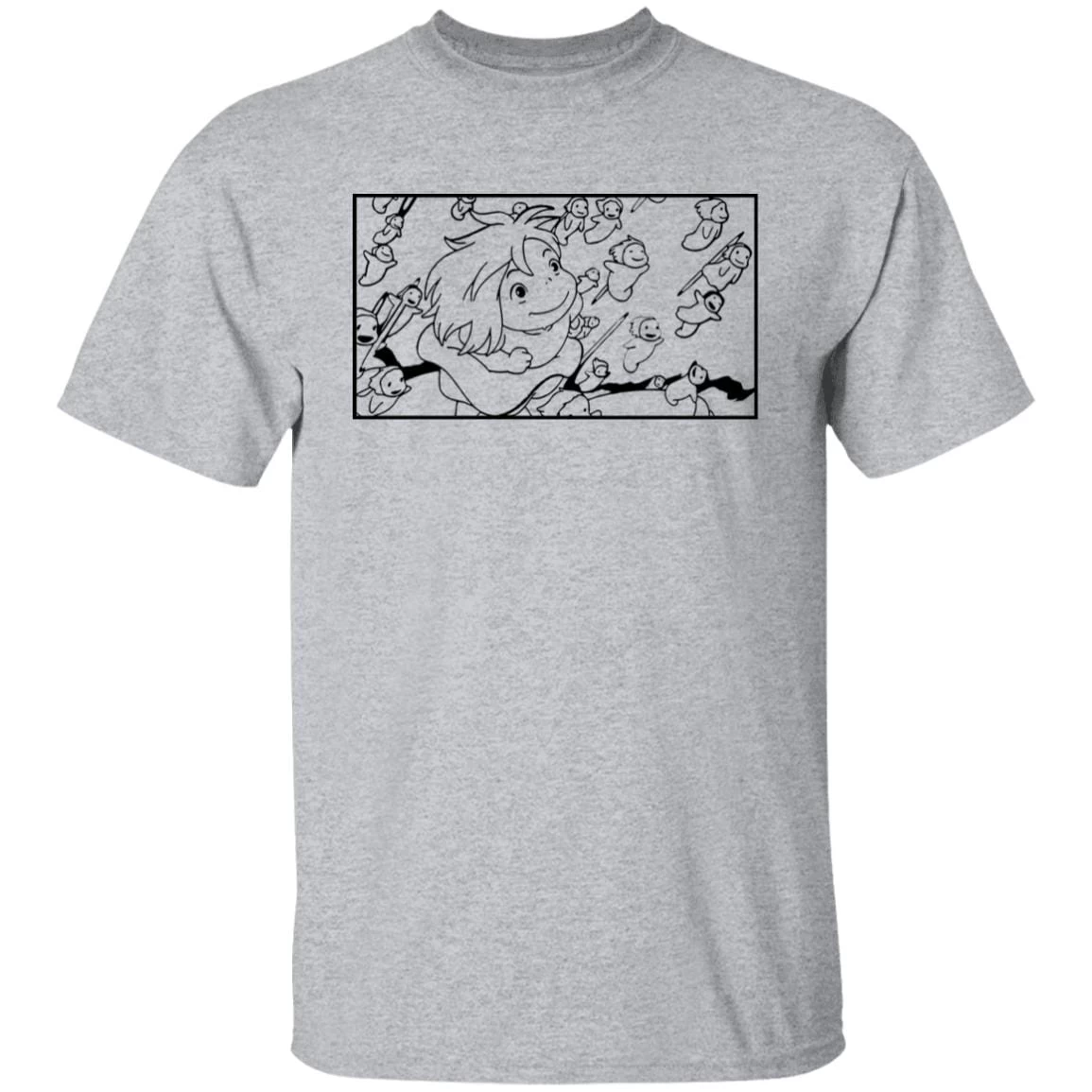 Ponyo – Freedom Sketch T Shirt 11 Ponyo – Freedom Sketch T Shirt - Image 9