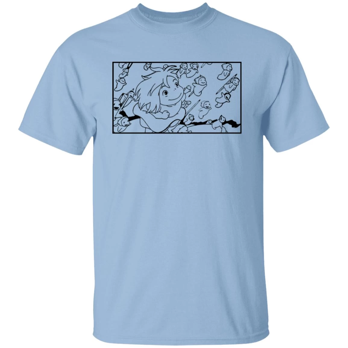 Ponyo – Freedom Sketch T Shirt 3 Ponyo – Freedom Sketch T Shirt
