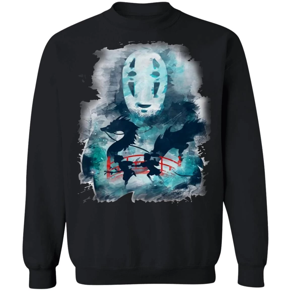 Spirited Away Water Color Sweatshirt 5 Spirited Away Water Color Sweatshirt - Image 3