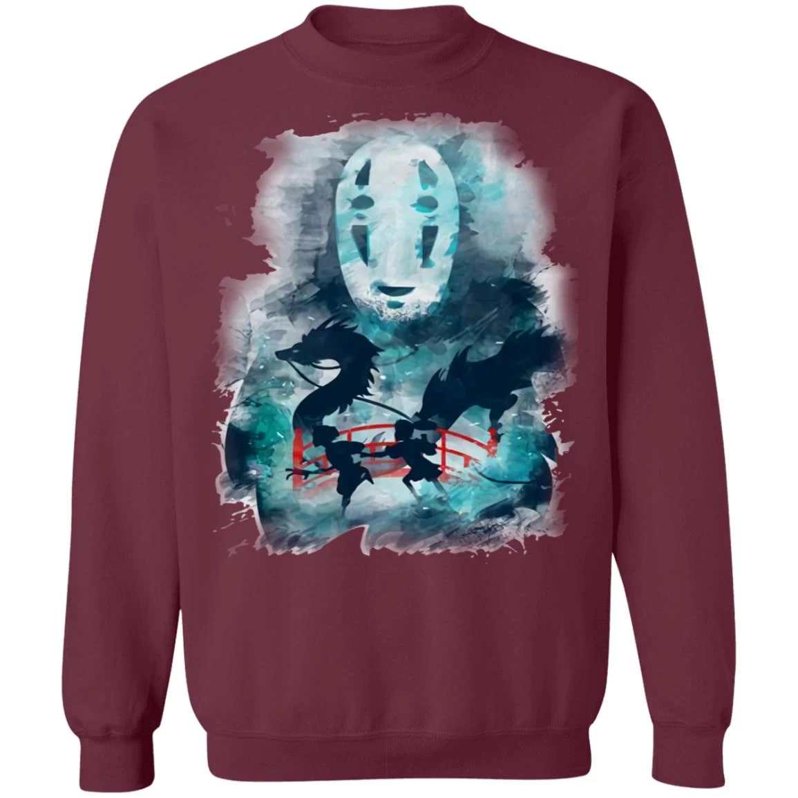 Spirited Away Water Color Sweatshirt 16 Spirited Away Water Color Sweatshirt - Image 14