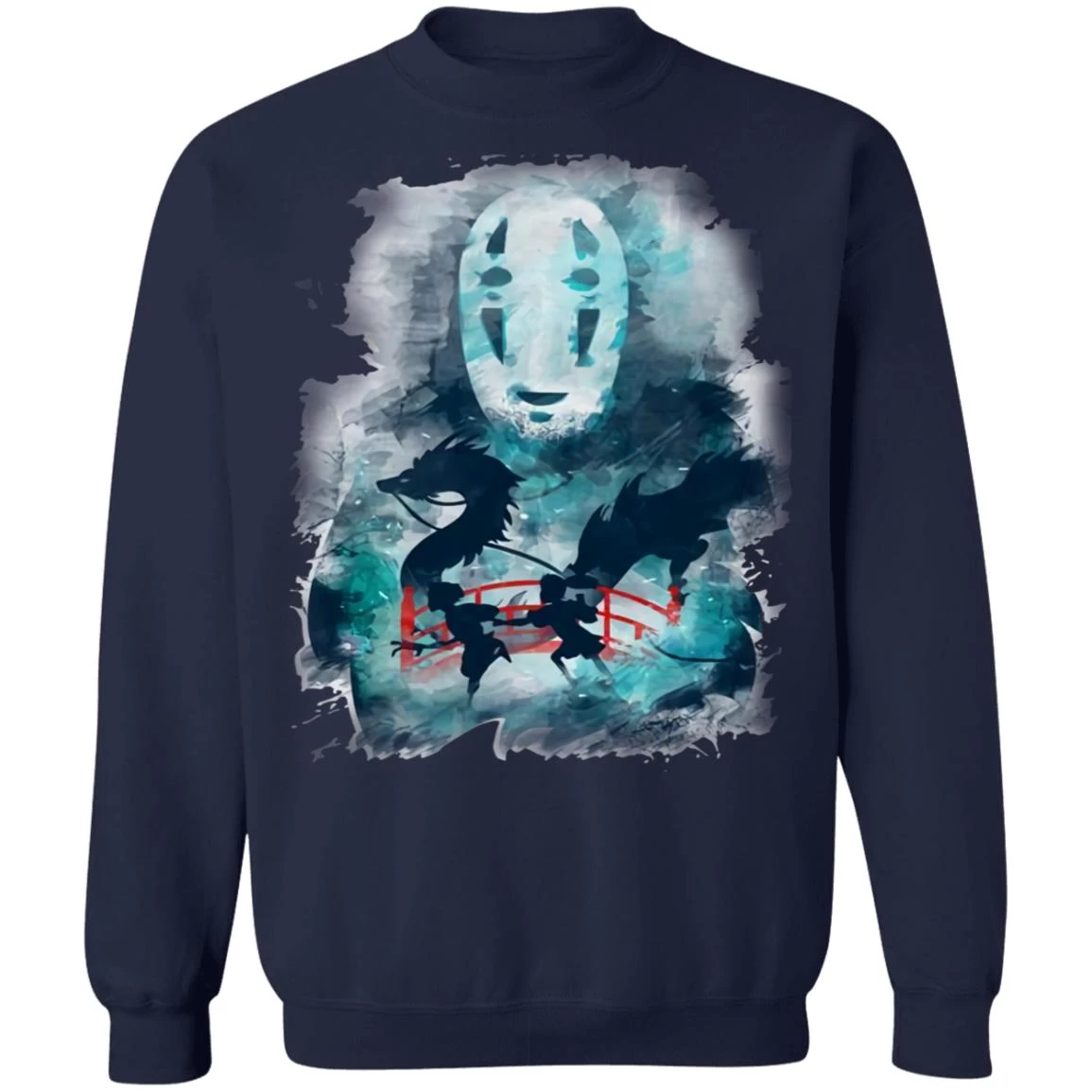 Spirited Away Water Color Sweatshirt 7 Spirited Away Water Color Sweatshirt - Image 5