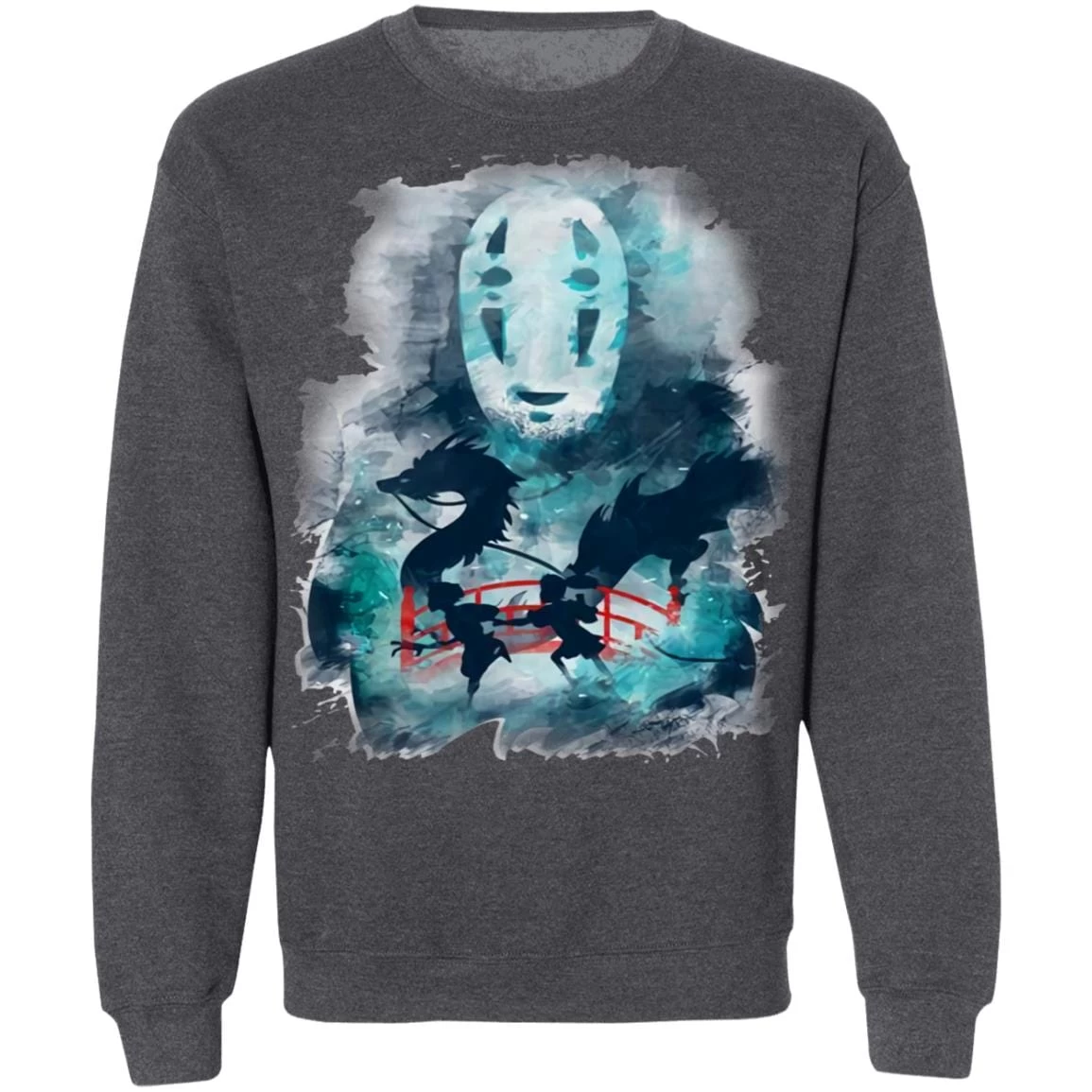 Spirited Away Water Color Sweatshirt 13 Spirited Away Water Color Sweatshirt - Image 11