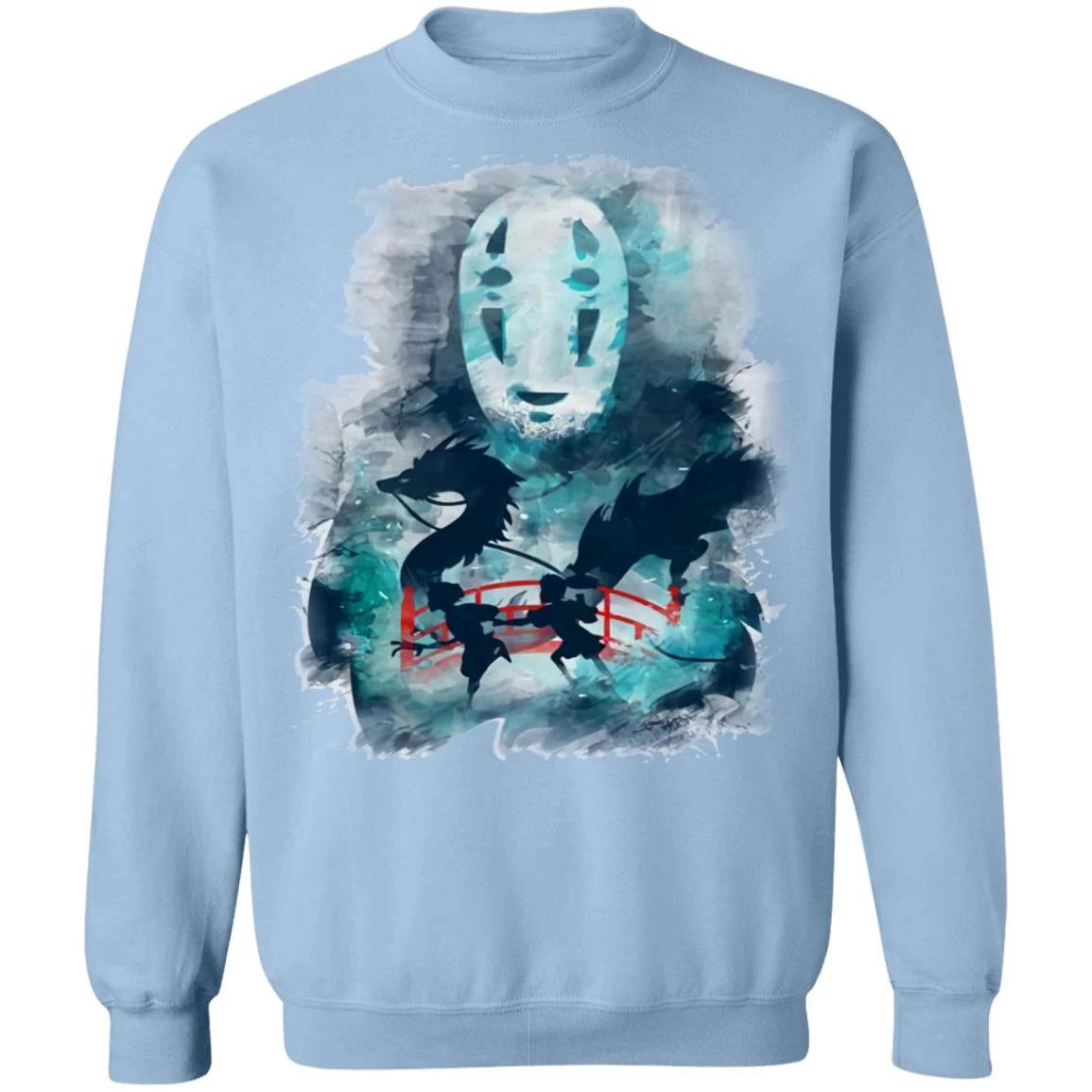 Spirited Away Water Color Sweatshirt 14 Spirited Away Water Color Sweatshirt - Image 12