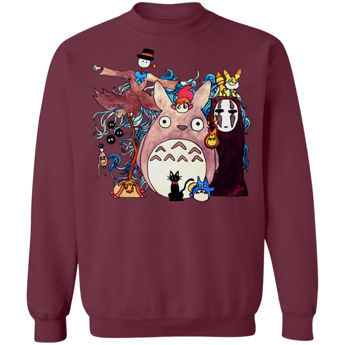 Studio Ghibli Characters Sweatshirt 16 Studio Ghibli Characters Sweatshirt - Image 14
