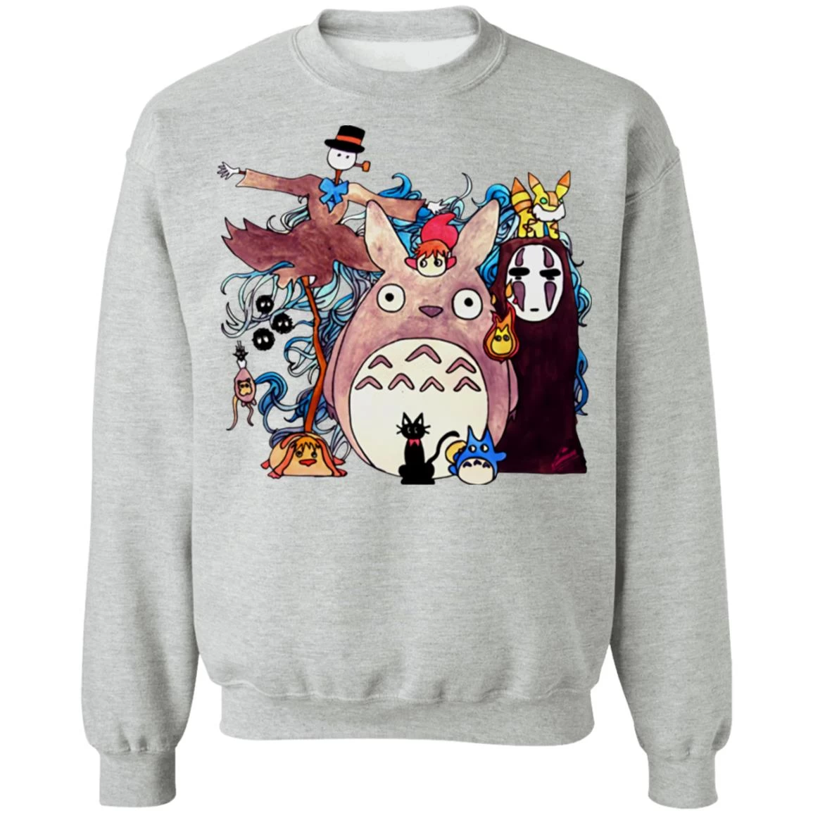 Studio Ghibli Characters Sweatshirt 3 Studio Ghibli Characters Sweatshirt