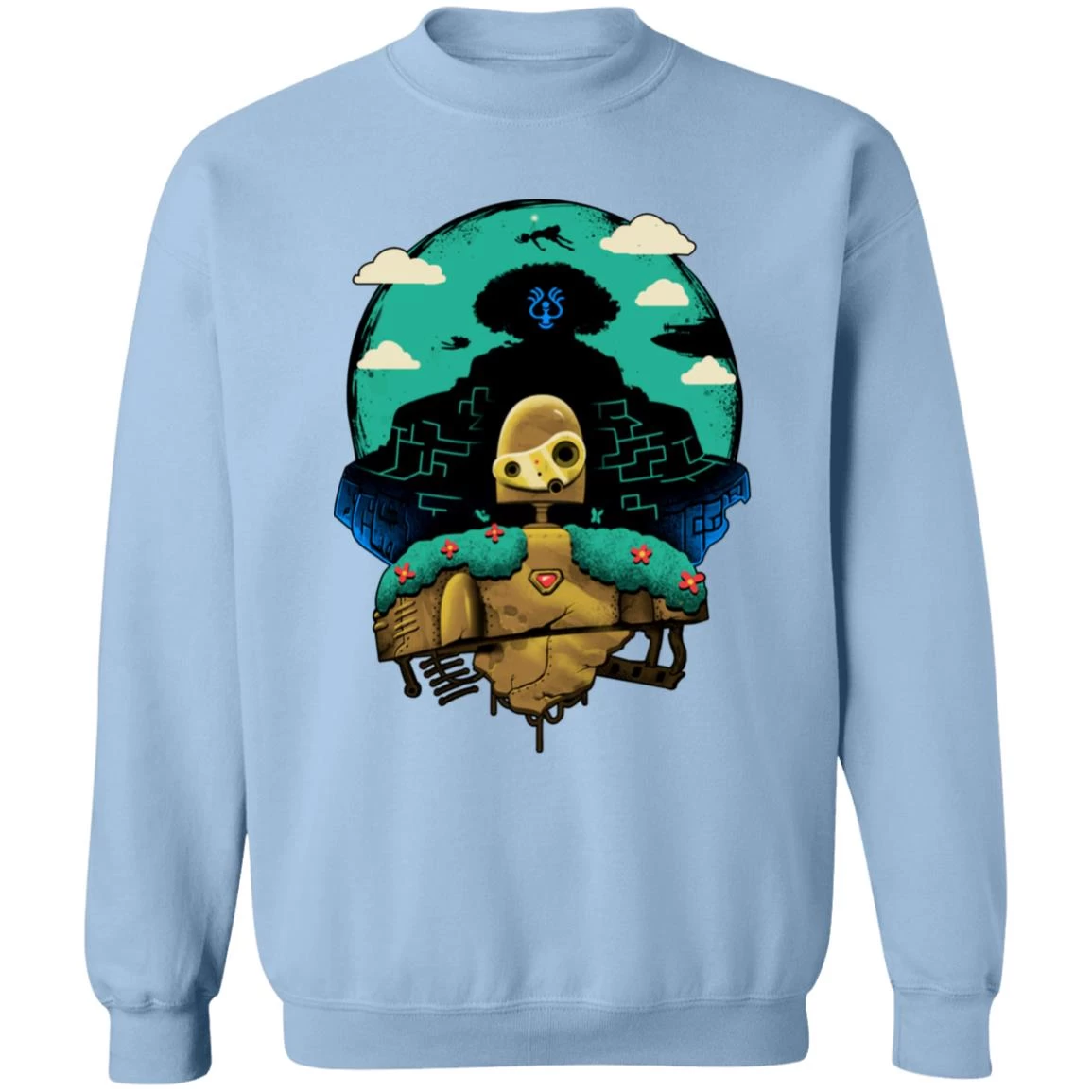 Laputa: Castle In The Sky And Warrior Robot Sweatshirt 10 Laputa: Castle In The Sky And Warrior Robot Sweatshirt - Image 8