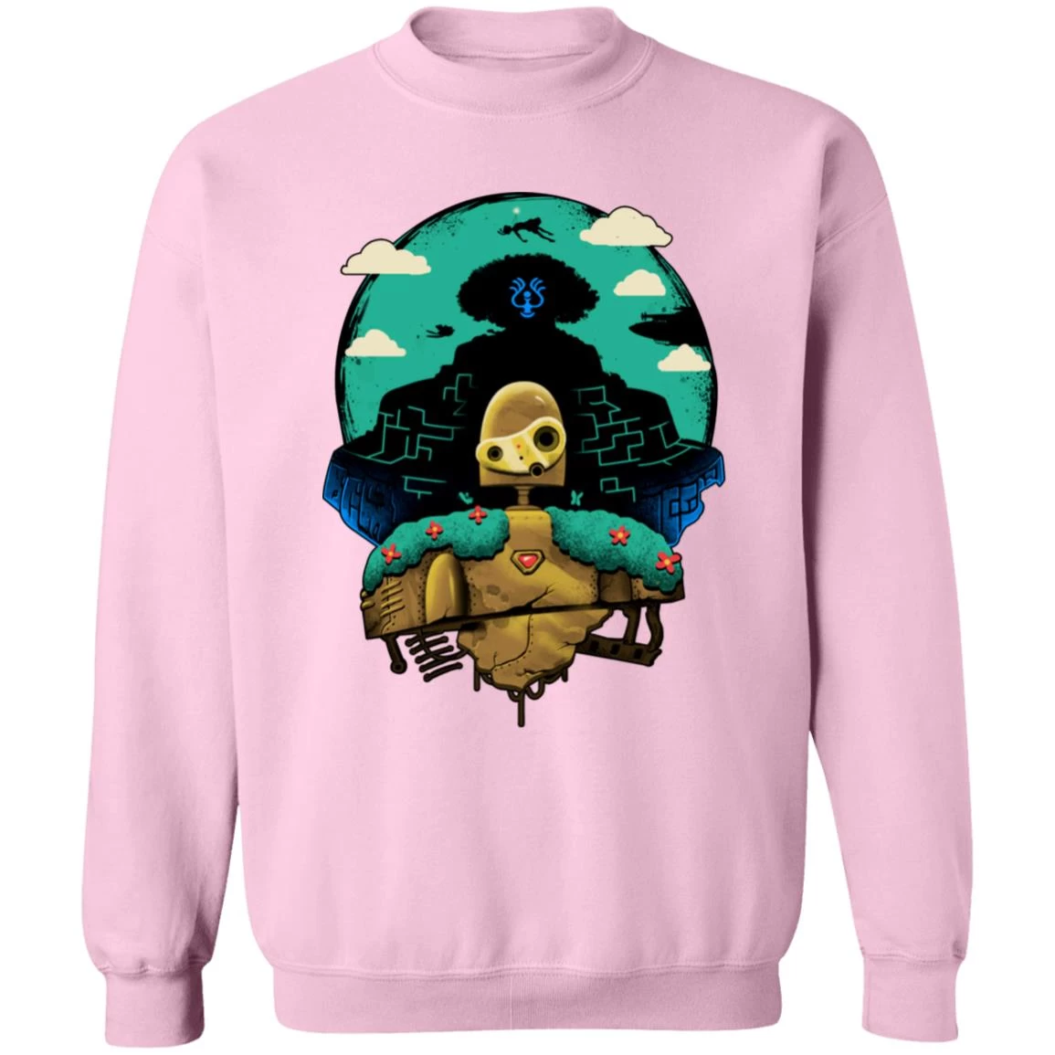 Laputa: Castle In The Sky And Warrior Robot Sweatshirt 15 Laputa: Castle In The Sky And Warrior Robot Sweatshirt - Image 13