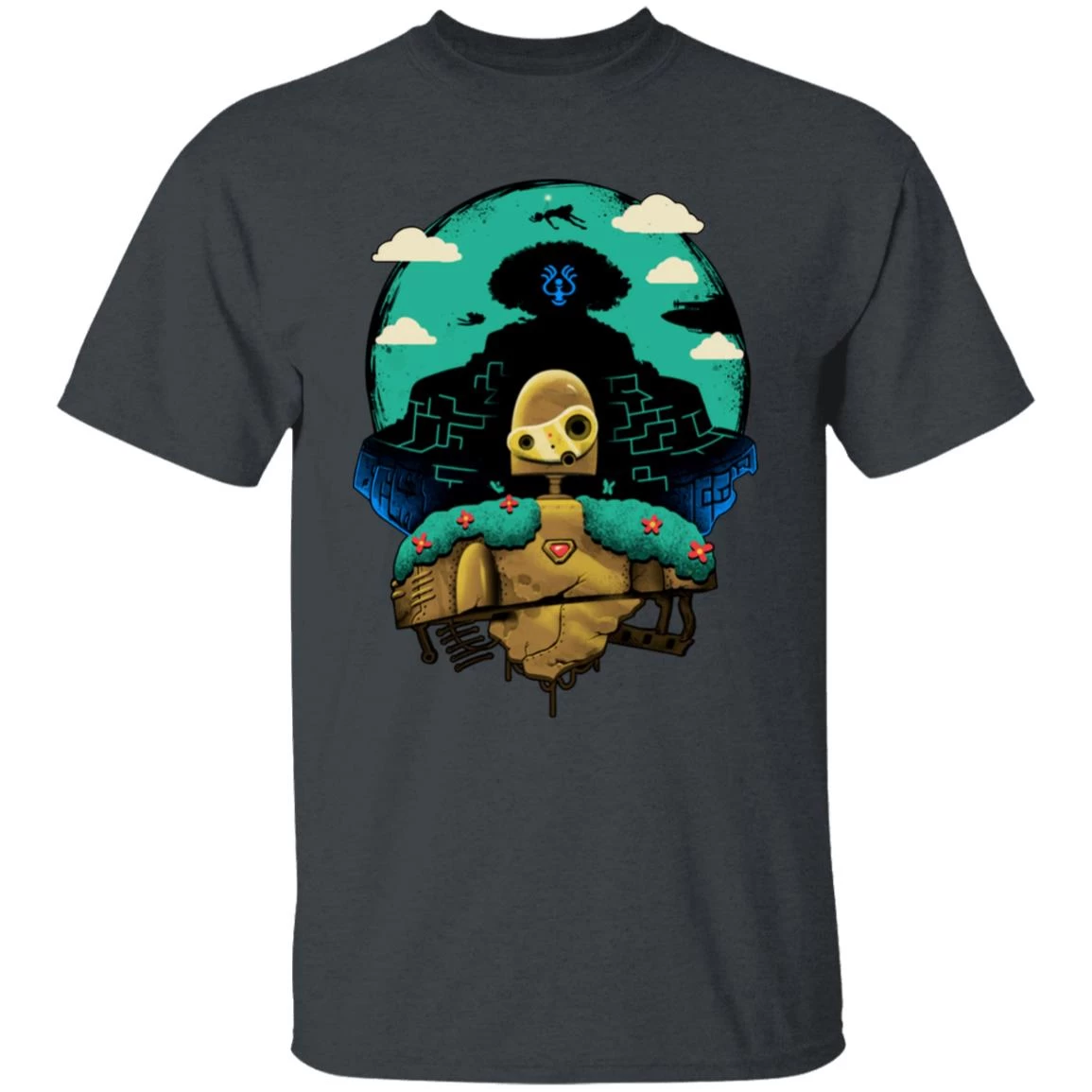 Laputa: Castle In The Sky And Warrior Robot T Shirt 10 Laputa: Castle In The Sky And Warrior Robot T Shirt - Image 8