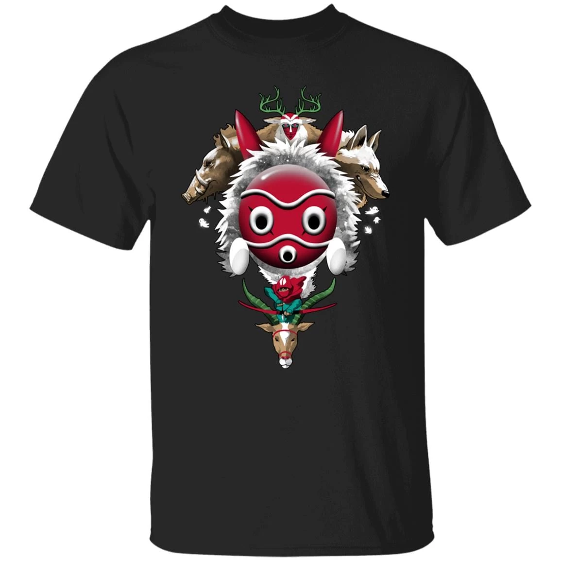 Princess Mononoke – The Forest Protectors T Shirt 5 Princess Mononoke – The Forest Protectors T Shirt - Image 3
