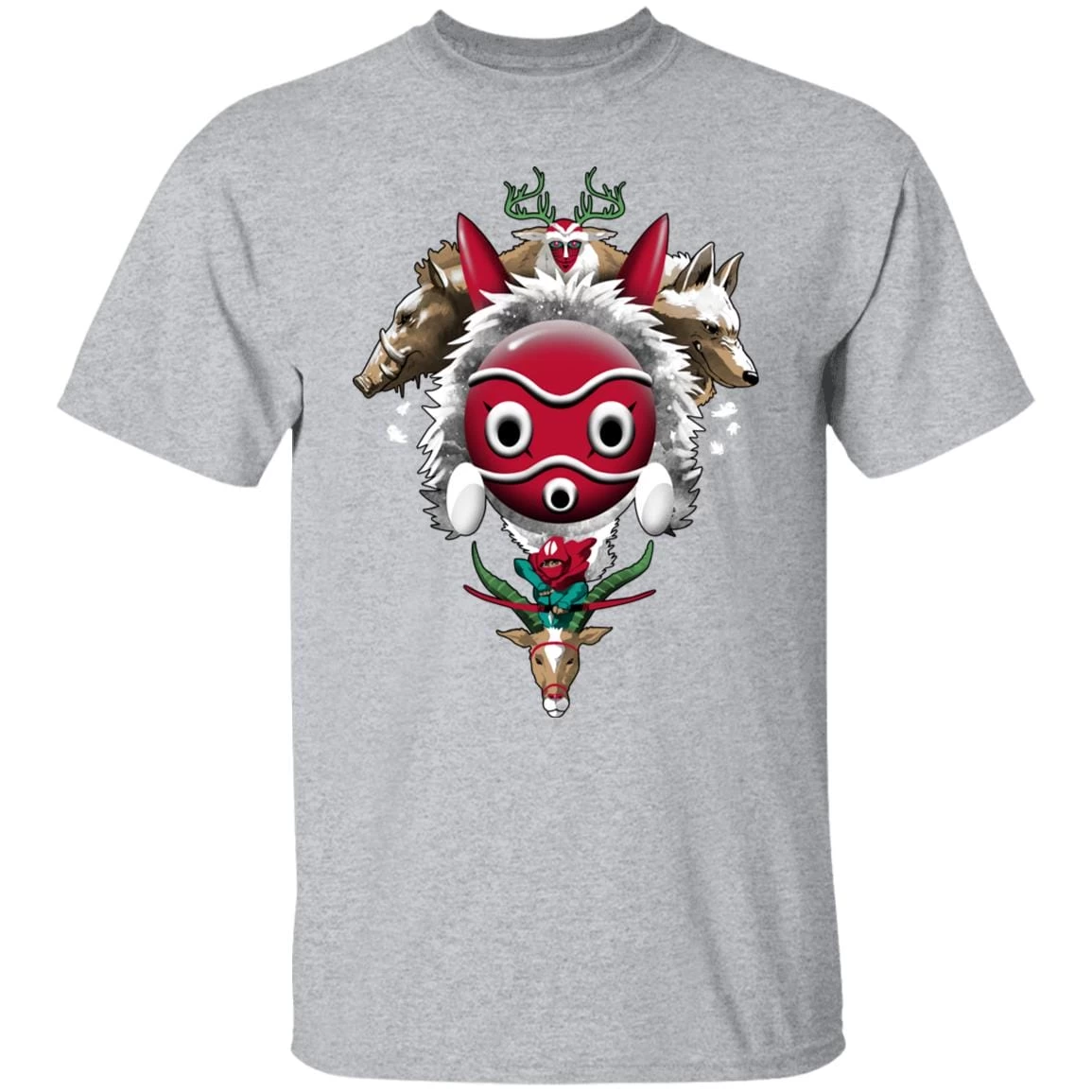Princess Mononoke – The Forest Protectors T Shirt 11 Princess Mononoke – The Forest Protectors T Shirt - Image 9