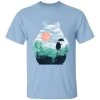 Totoro On The Line Lanscape T Shirt -Ghibli Shop redirect07122021140736