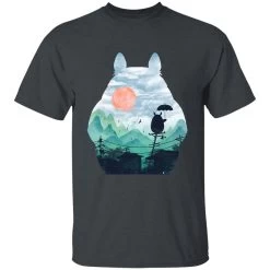 Totoro On The Line Lanscape T Shirt -Ghibli Shop redirect07122021140736 3 1