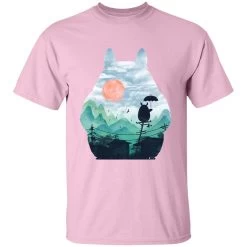 Totoro On The Line Lanscape T Shirt -Ghibli Shop redirect07122021140736 4