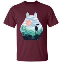 Totoro On The Line Lanscape T Shirt -Ghibli Shop redirect07122021140736 5 1