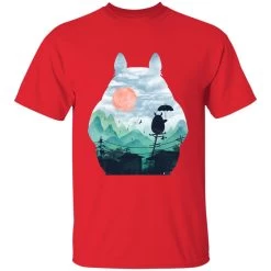 Totoro On The Line Lanscape T Shirt -Ghibli Shop redirect07122021140736 7 1