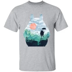 Totoro On The Line Lanscape T Shirt -Ghibli Shop redirect07122021140736 8 1