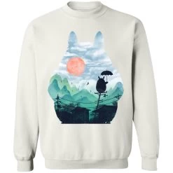 Totoro On The Line Lanscape Sweatshirt -Ghibli Shop redirect07122021140751 10 1
