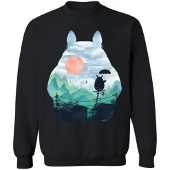 Totoro On The Line Lanscape Sweatshirt -Ghibli Shop redirect07122021140751 11 1