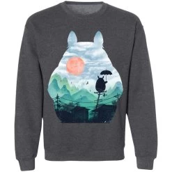 Totoro On The Line Lanscape Sweatshirt -Ghibli Shop redirect07122021140751 15 1