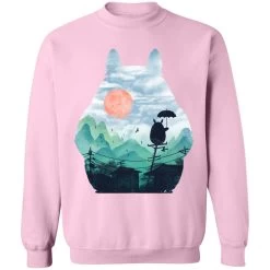 Totoro On The Line Lanscape Sweatshirt -Ghibli Shop redirect07122021140751 17