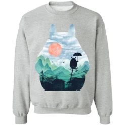 Totoro On The Line Lanscape Sweatshirt -Ghibli Shop redirect07122021140751 9 1