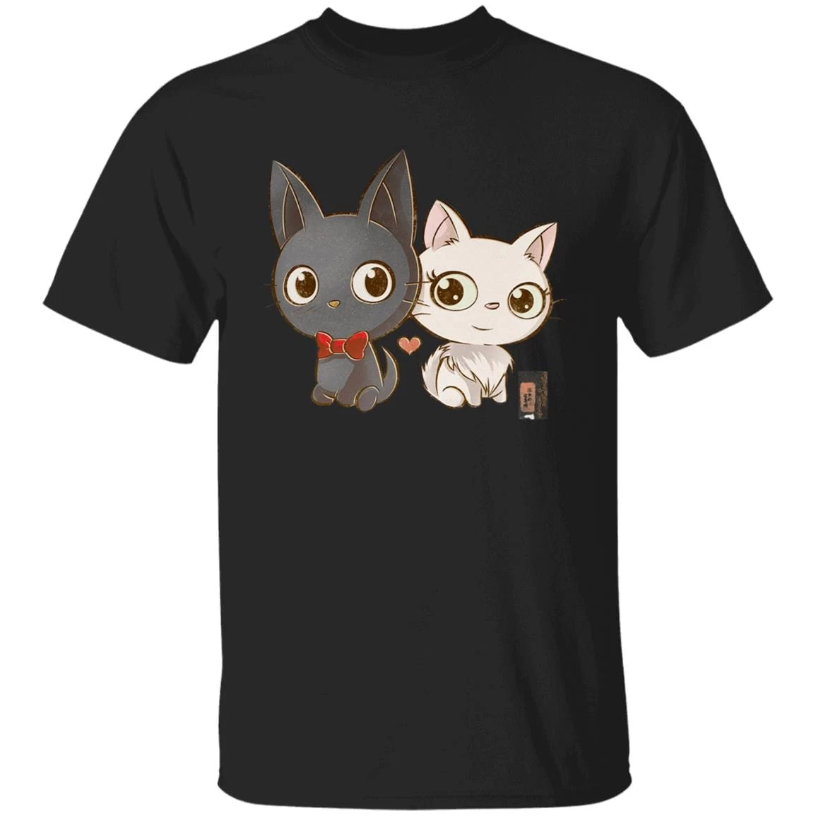 Kiki’s Delivery Service – Jiji And Lily Chibi T Shirt 5 Kiki’s Delivery Service – Jiji And Lily Chibi T Shirt - Image 3