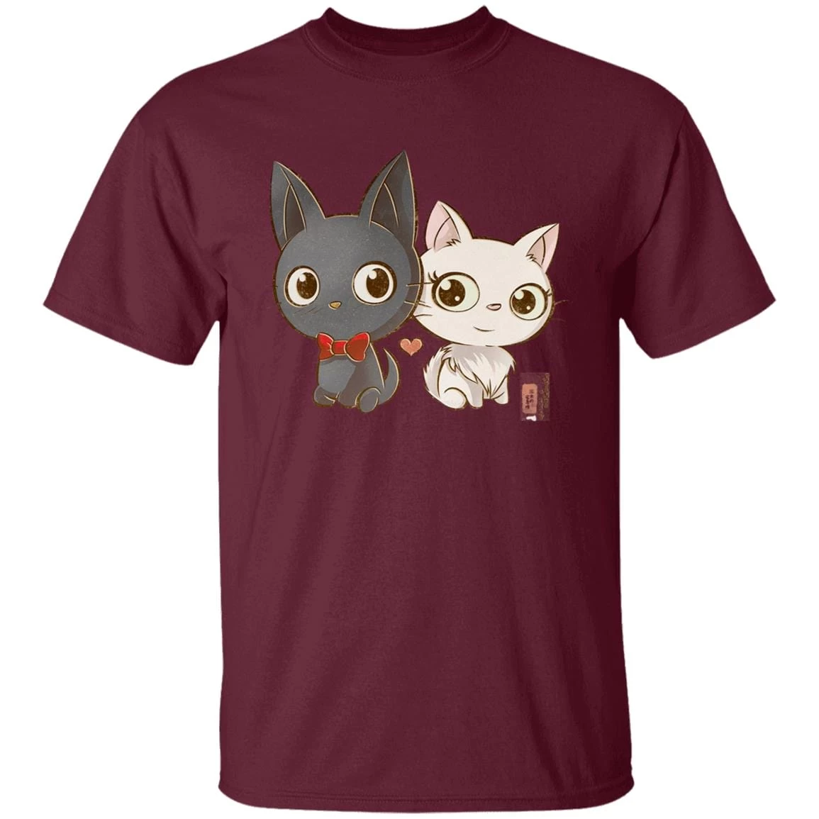 Kiki’s Delivery Service – Jiji And Lily Chibi T Shirt 8 Kiki’s Delivery Service – Jiji And Lily Chibi T Shirt - Image 6