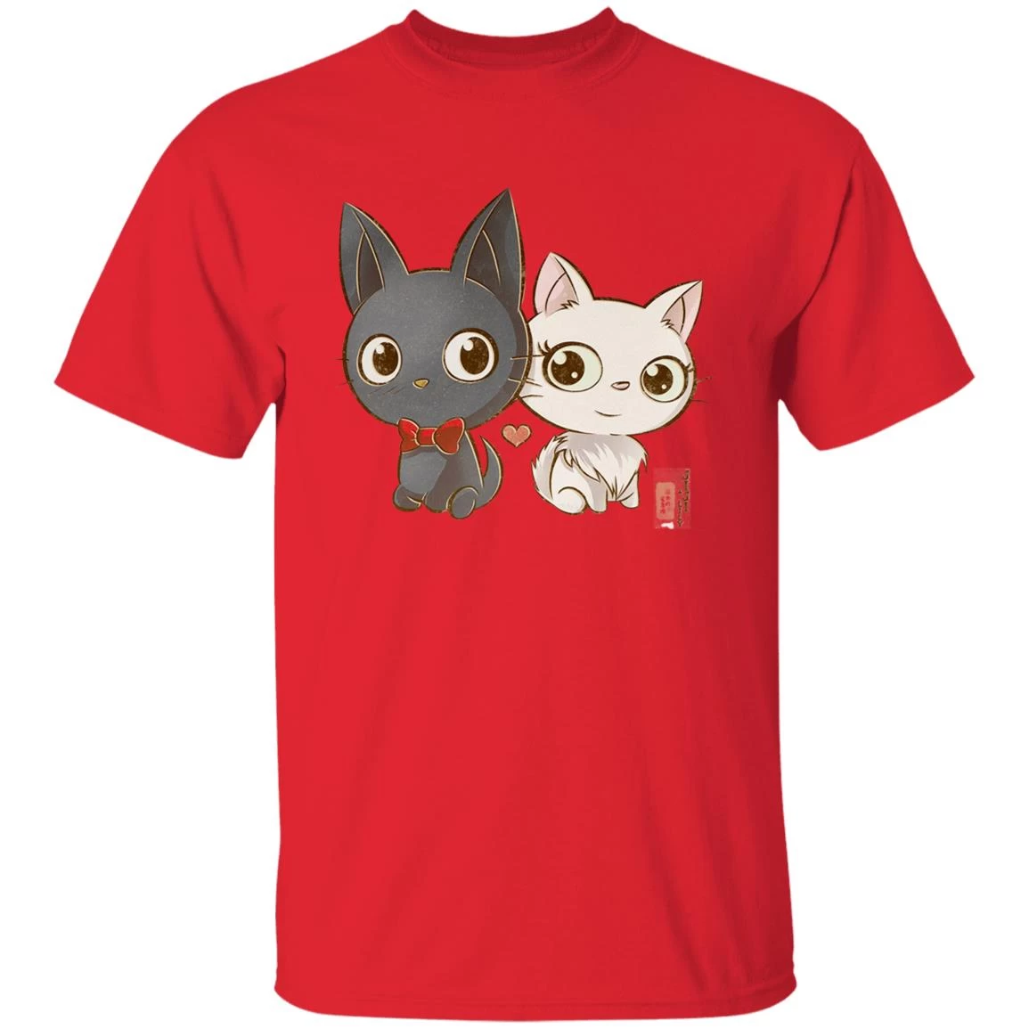 Kiki’s Delivery Service – Jiji And Lily Chibi T Shirt 10 Kiki’s Delivery Service – Jiji And Lily Chibi T Shirt - Image 8