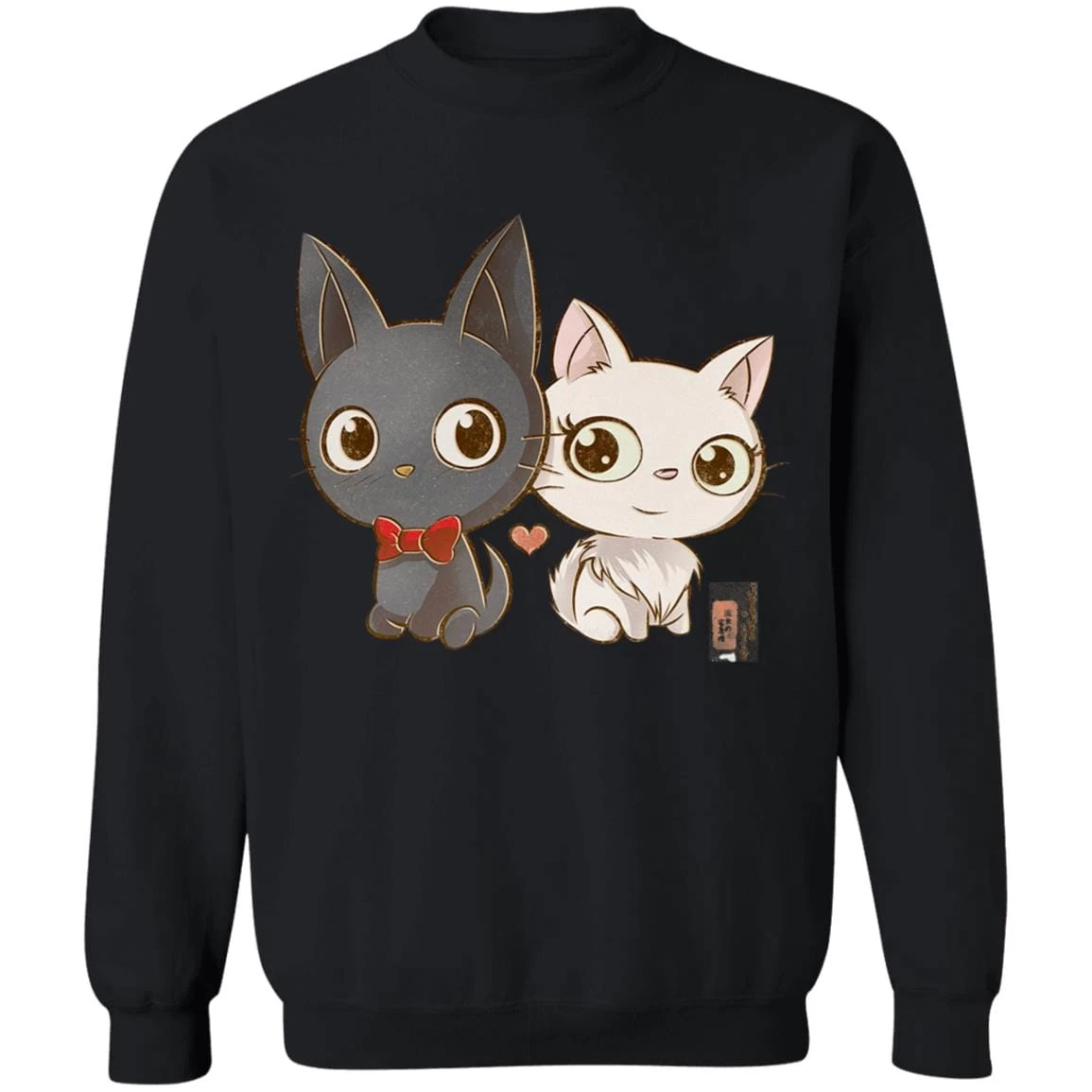 Kiki’s Delivery Service – Jiji And Lily Chibi Sweatshirt 5 Kiki’s Delivery Service – Jiji And Lily Chibi Sweatshirt - Image 3