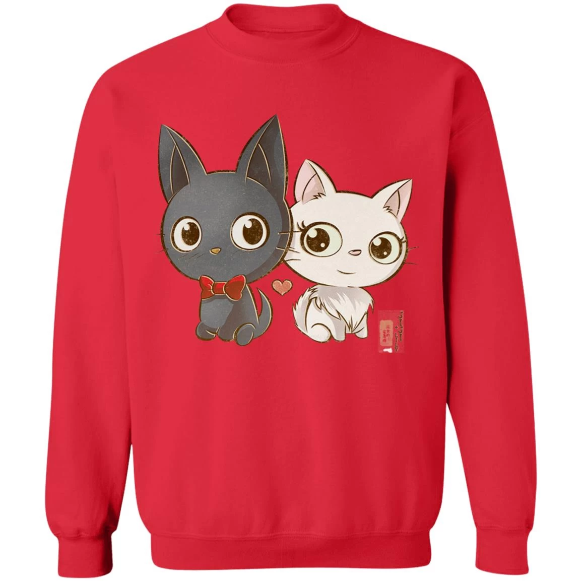 Kiki’s Delivery Service – Jiji And Lily Chibi Sweatshirt 18 Kiki’s Delivery Service – Jiji And Lily Chibi Sweatshirt - Image 16