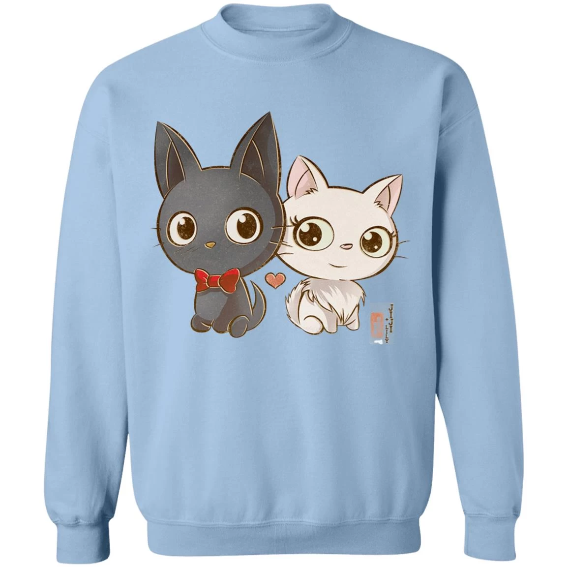 Kiki’s Delivery Service – Jiji And Lily Chibi Sweatshirt 10 Kiki’s Delivery Service – Jiji And Lily Chibi Sweatshirt - Image 8