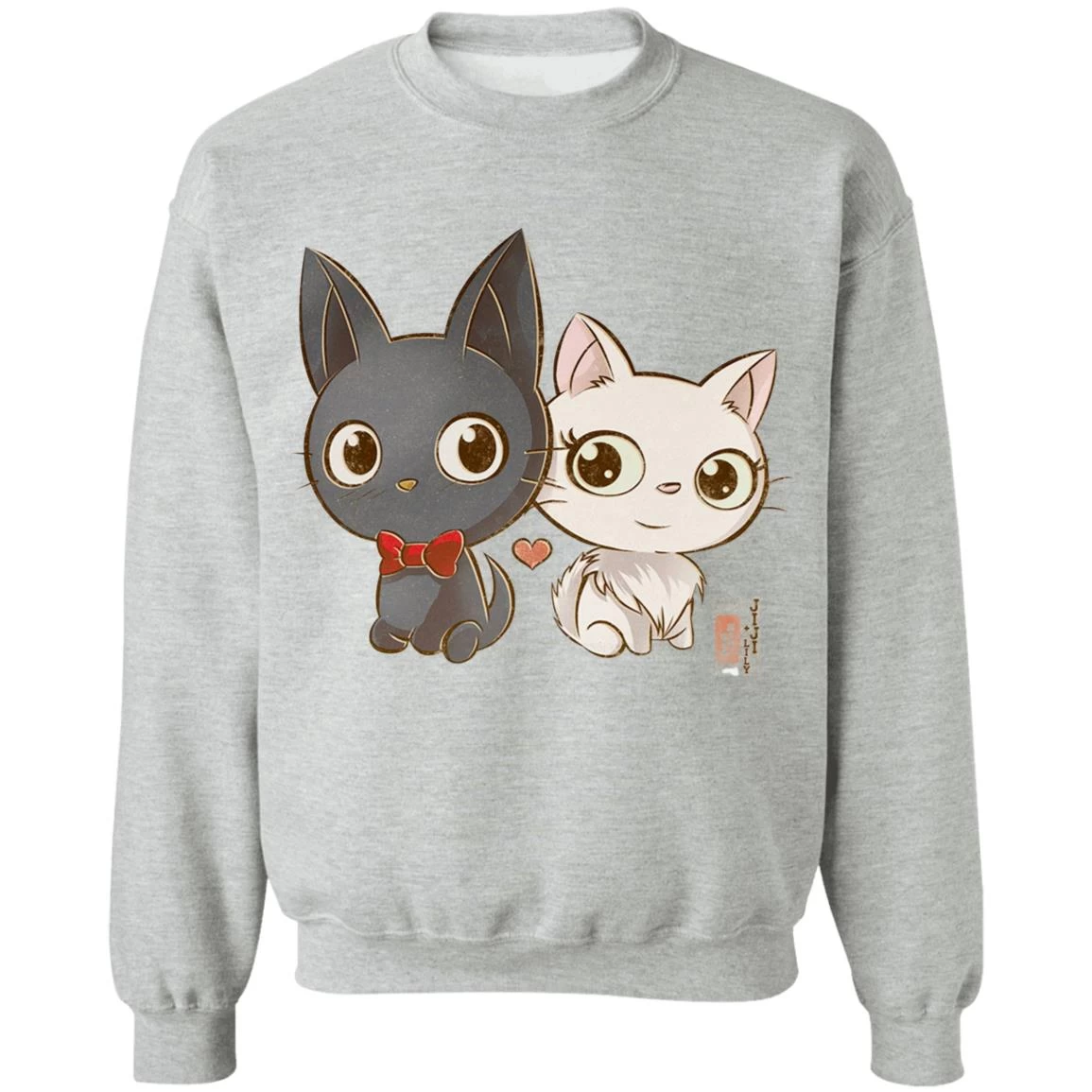 Kiki’s Delivery Service – Jiji And Lily Chibi Sweatshirt 3 Kiki’s Delivery Service – Jiji And Lily Chibi Sweatshirt