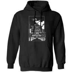Spirited Away Bathhouse Illustrated Graphic Hoodie -Ghibli Shop redirect08042021140816 1