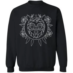 Princess Mononoke Mask In Black And White Sweatshirt Unisex 29 Princess Mononoke Mask In Black And White Sweatshirt Unisex -Ghibli Shop redirect08042021140830 1