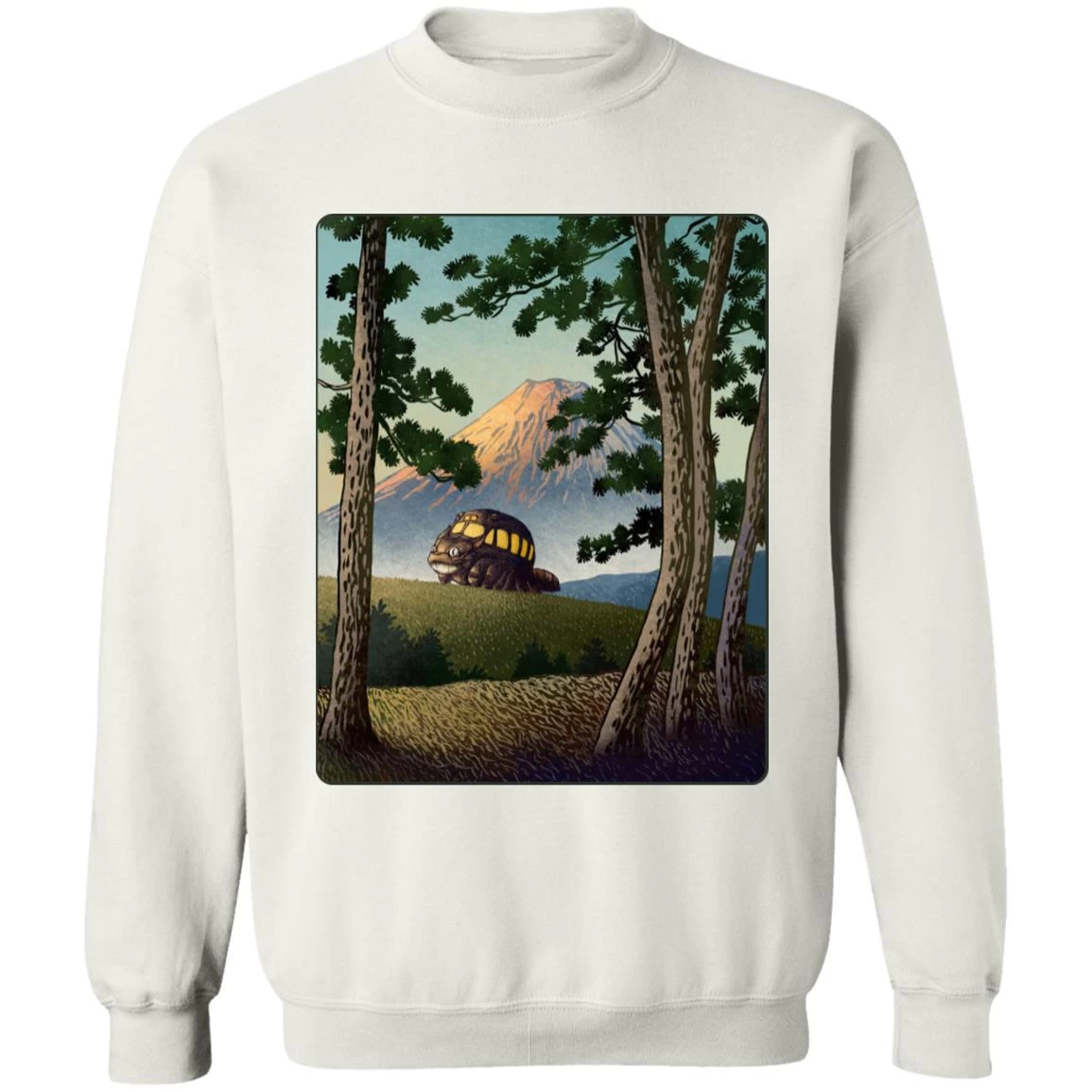 My Neighbor Totoro – Catbus Landscape Sweatshirt 4 My Neighbor Totoro – Catbus Landscape Sweatshirt - Image 2