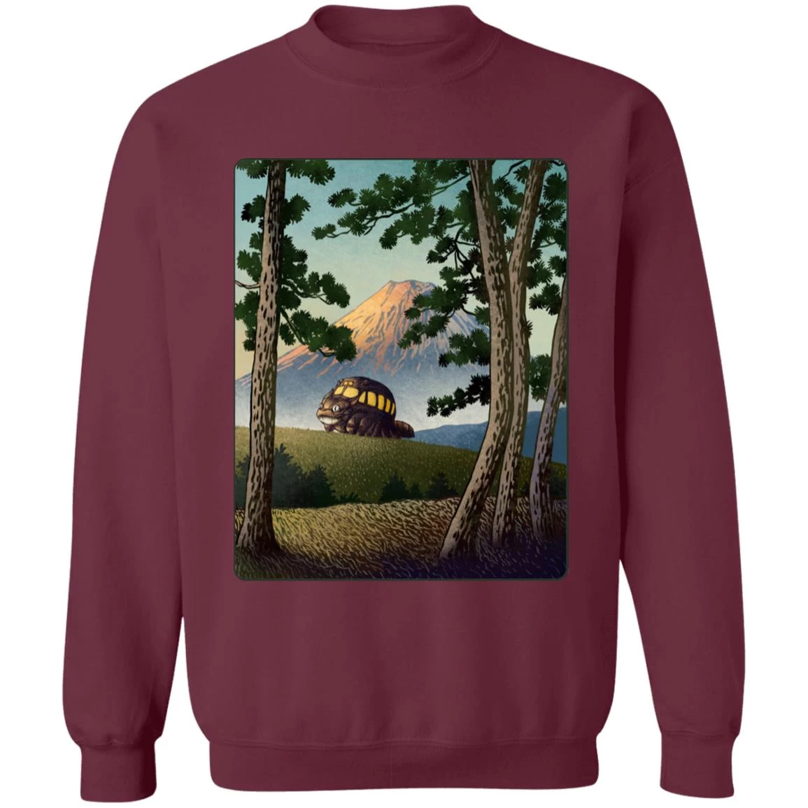 My Neighbor Totoro – Catbus Landscape Sweatshirt 16 My Neighbor Totoro – Catbus Landscape Sweatshirt - Image 14