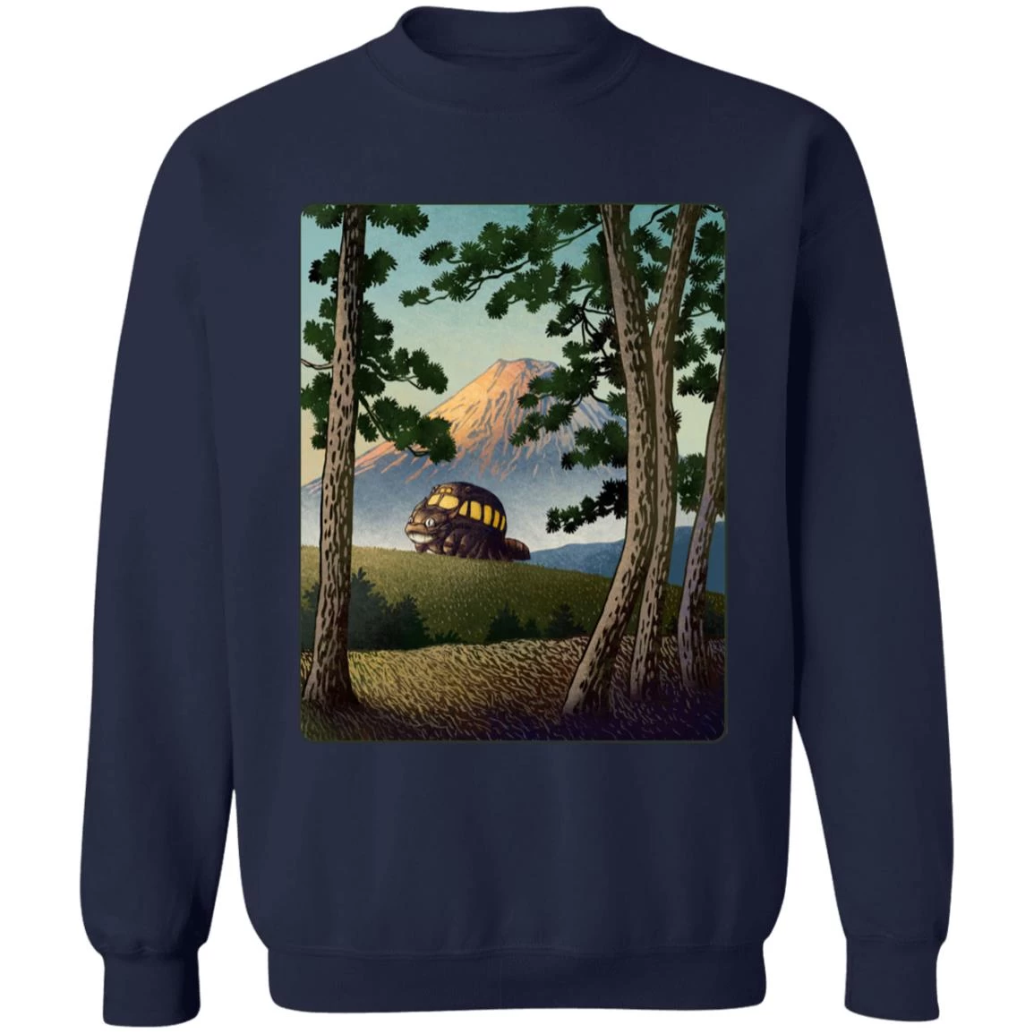 My Neighbor Totoro – Catbus Landscape Sweatshirt 17 My Neighbor Totoro – Catbus Landscape Sweatshirt - Image 15