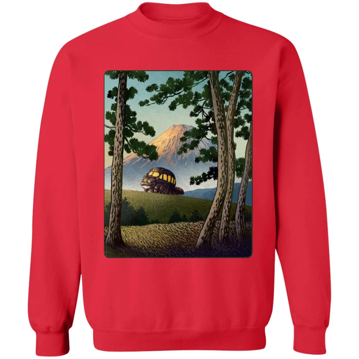 My Neighbor Totoro – Catbus Landscape Sweatshirt 8 My Neighbor Totoro – Catbus Landscape Sweatshirt - Image 6
