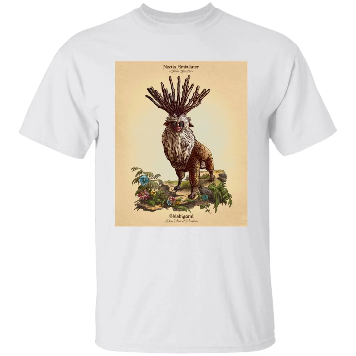 Princess Mononoke – Shishigami Day Time Detailed T Shirt 4 Princess Mononoke – Shishigami Day Time Detailed T Shirt - Image 2