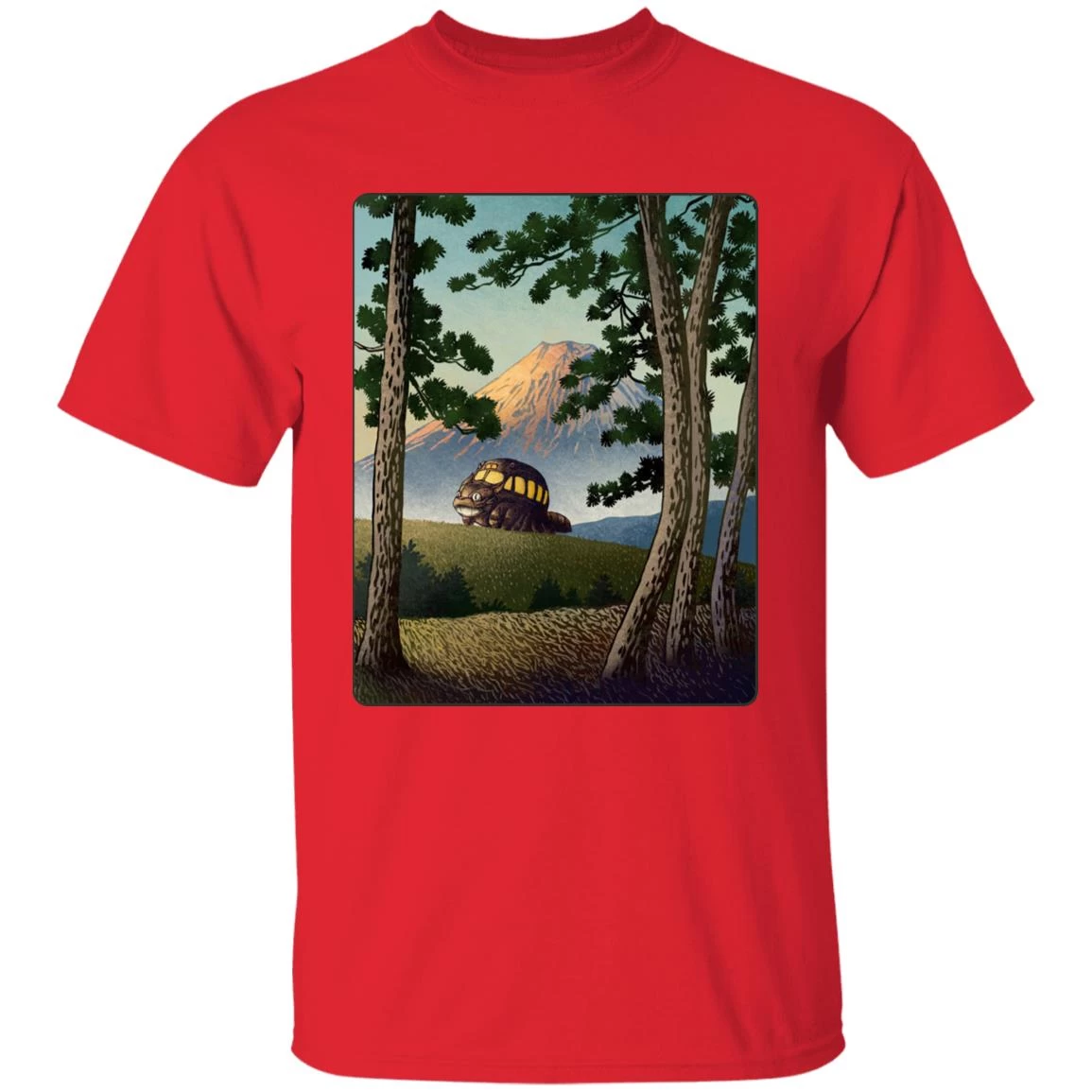 My Neighbor Totoro – Catbus Landscape T Shirt 18 My Neighbor Totoro – Catbus Landscape T Shirt - Image 16