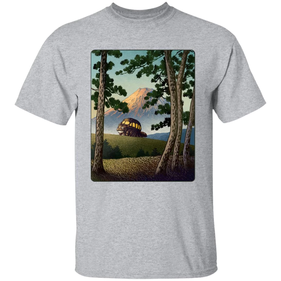 My Neighbor Totoro – Catbus Landscape T Shirt 11 My Neighbor Totoro – Catbus Landscape T Shirt - Image 9