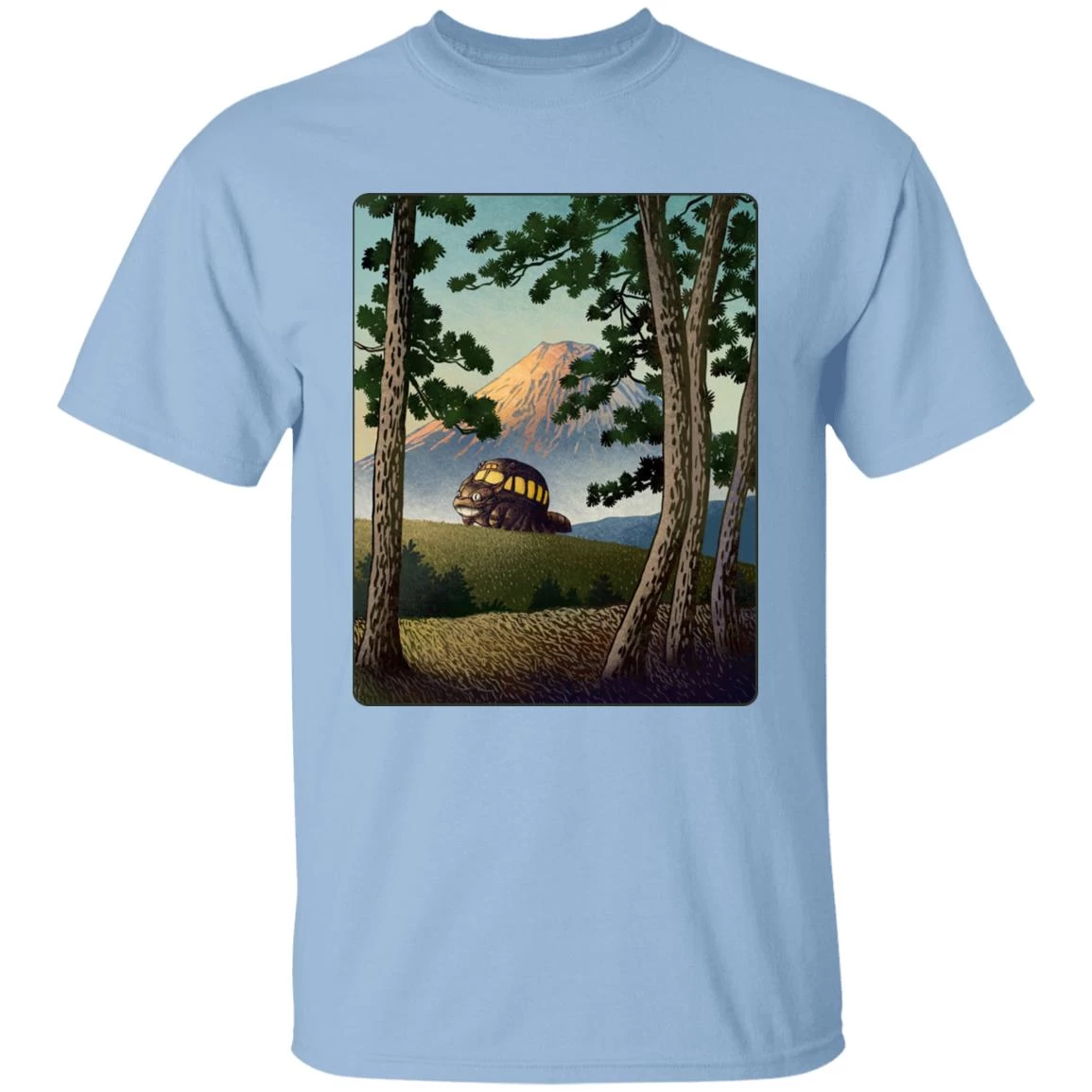 My Neighbor Totoro – Catbus Landscape T Shirt 3 My Neighbor Totoro – Catbus Landscape T Shirt