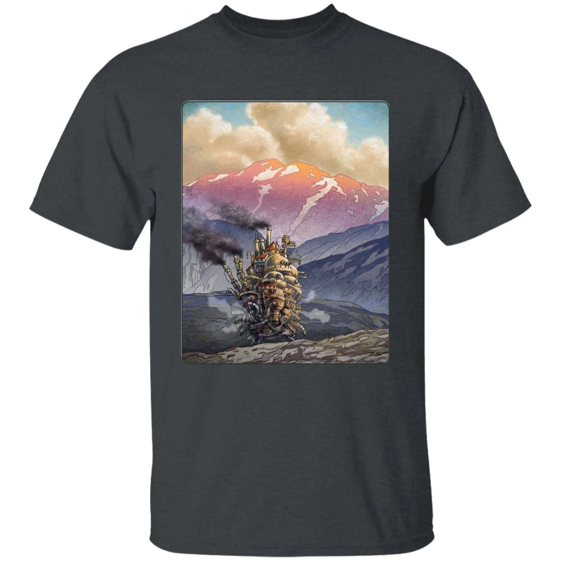 Howl’s Moving Castle Landscape T Shirt 6 Howl’s Moving Castle Landscape T Shirt - Image 4