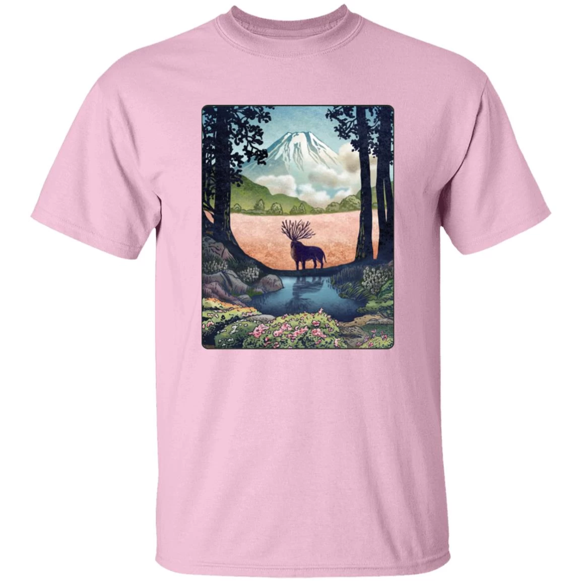 Princess Mononoke – Shishigami Day Time Landscape T Shirt 7 Princess Mononoke – Shishigami Day Time Landscape T Shirt - Image 5