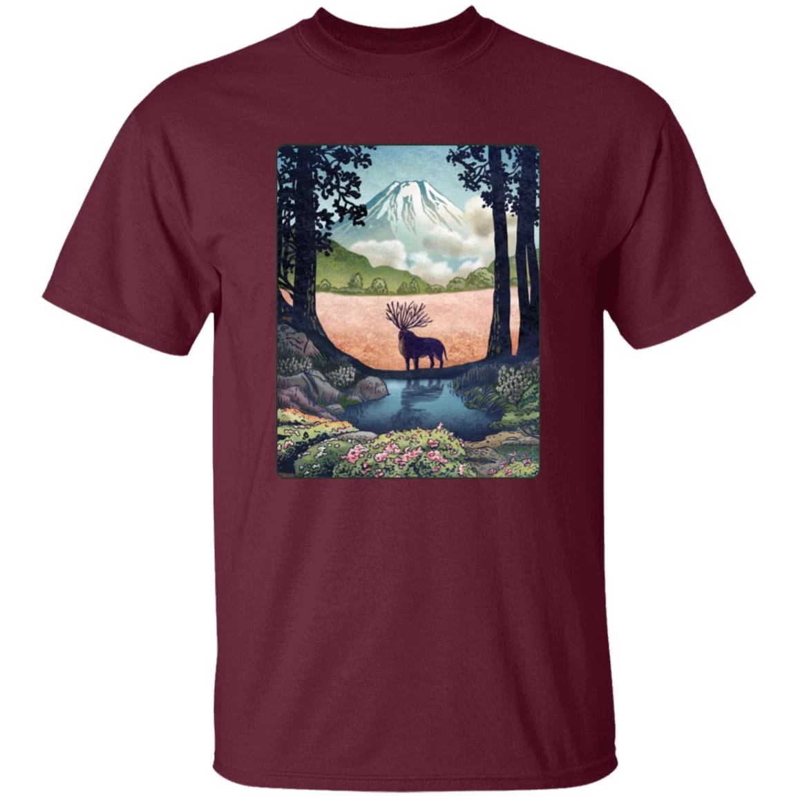 Princess Mononoke – Shishigami Day Time Landscape T Shirt 8 Princess Mononoke – Shishigami Day Time Landscape T Shirt - Image 6