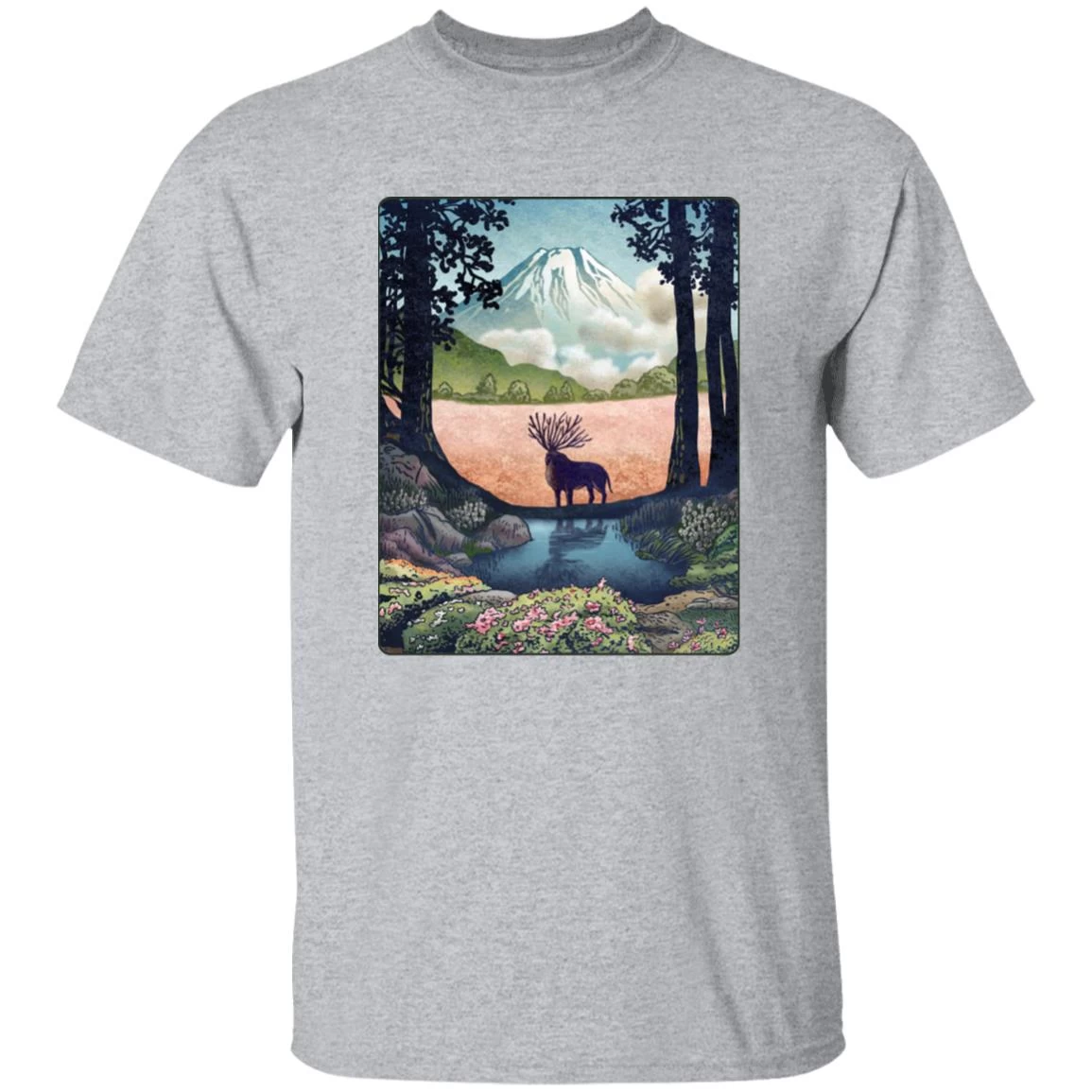 Princess Mononoke – Shishigami Day Time Landscape T Shirt 19 Princess Mononoke – Shishigami Day Time Landscape T Shirt - Image 17