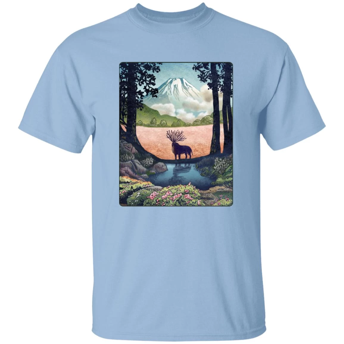 Princess Mononoke – Shishigami Day Time Landscape T Shirt 14 Princess Mononoke – Shishigami Day Time Landscape T Shirt - Image 12